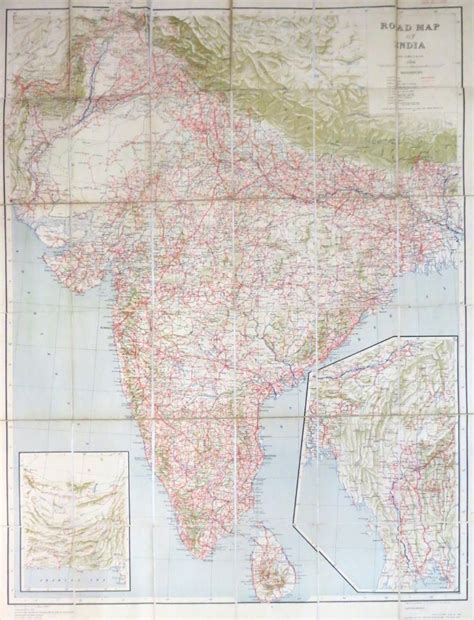 Road Map of India by SURVEY OF INDIA: (1943) Map | Bow Windows Bookshop ...