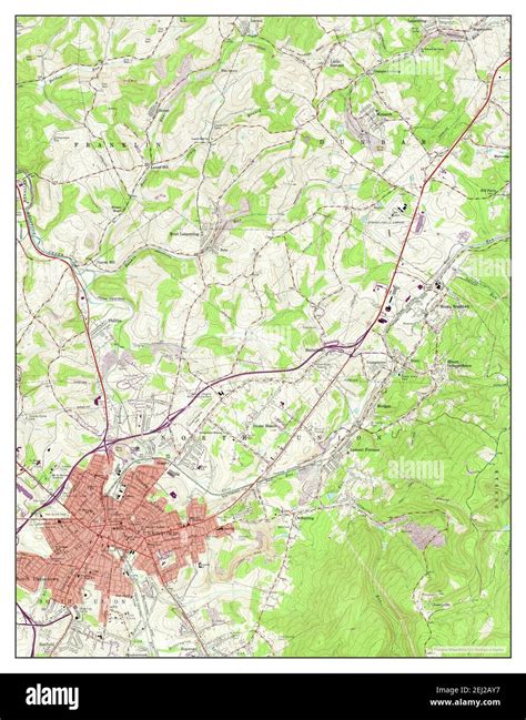 Uniontown, Pennsylvania, map 1963, 1:24000, United States of America by Timeless Maps, data U.S ...