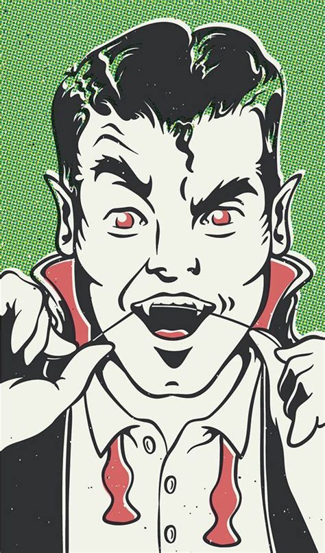 Dracula getting ready for the Monster Mash | Vintage horror, Horror art ...