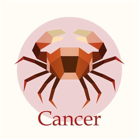 Premium Vector | Cancer zodiac sign