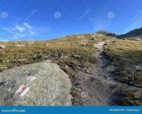 Hiking Trails or Mountaineering Routes of the Silvretta Alps Mountain Range and in the Swiss ...