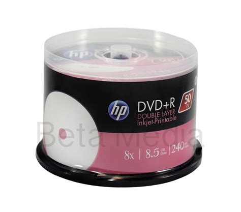 HP DVD+R Dual Layer 8x blank discs