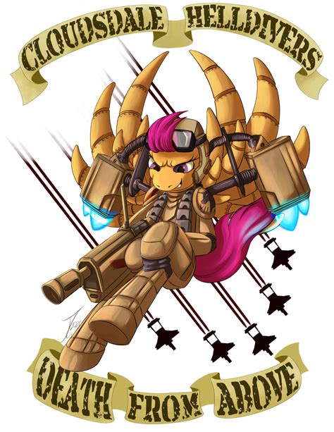 Fanart - MLP. Cloudsdayle Helldivers by jamescorck on DeviantArt