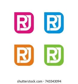 Rj Logo Design Template Vector Stock Vector (Royalty Free) 743343094 ...