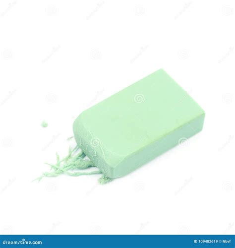 Rubber eraser isolated stock image. Image of pencil - 109482619