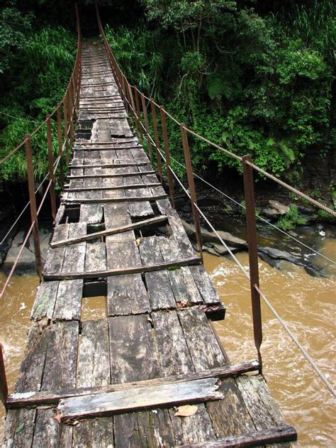 10 Scariest Rope Bridges In The World - 10 Most Today | Rope bridge, Scary bridges, Swinging bridge