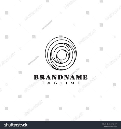 Crop Circle Logo Cartoon Design Icon Stock Vector (Royalty Free ...