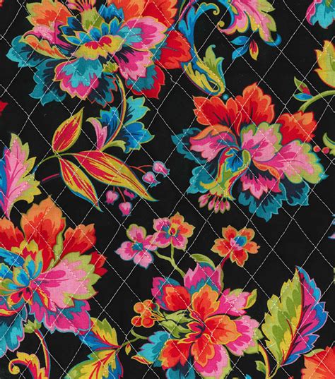 Double Faced Quilt Fabric -Rainbow Floral | JOANN