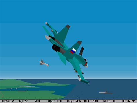 Su-27 Flanker (1995) promotional art - MobyGames