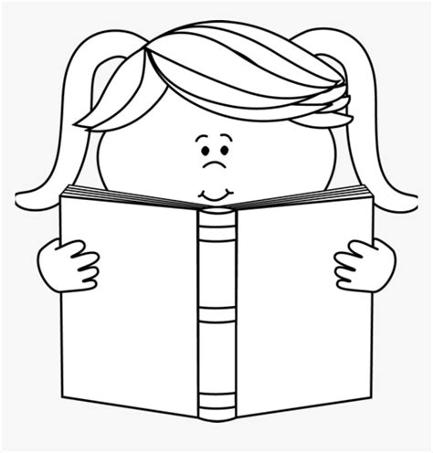 Reading Png Black And White - Reading Clipart Black And White ...