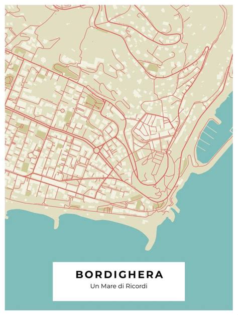 Free Bordighera Map Poster - Craft & Oak