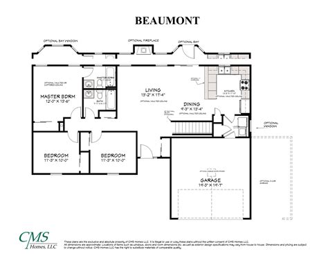 Beaumont Floor Plan - floorplans.click