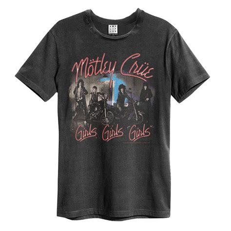 Buy MOTLEY CRUE - GIRLS GIRLS GIRLS - Motley Crue T-Shirts | Amplified Clothing®