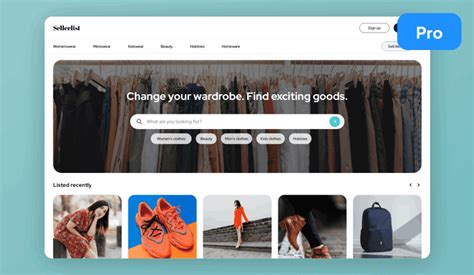 Marketplace Website Template | Marketplace Web Design | Uizard