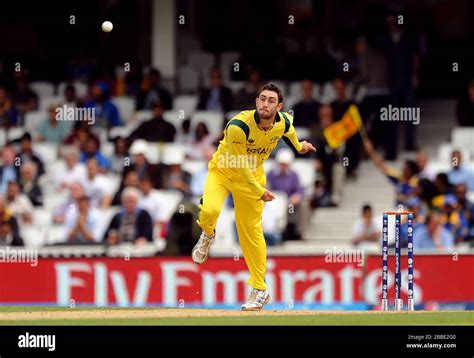 Australia's Glenn Maxwell bowling Stock Photo - Alamy