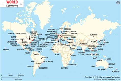 World International Airport Map | Airport map, World map, World