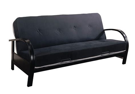 Contemporary Black Metal Futon Frame (Full Size)