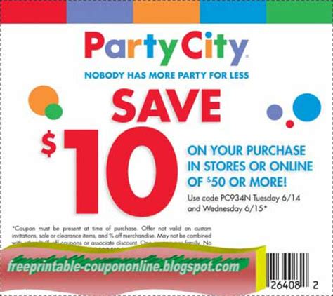 Printable Coupons 2020: Party City Coupons