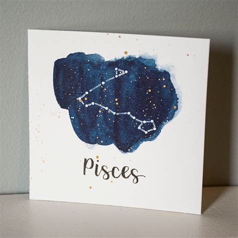 Pisces Constellation Painting Galaxy Night Sky Stars - Etsy