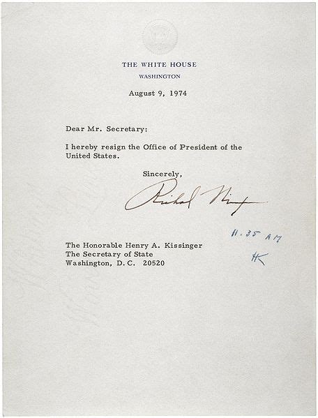File:Letter of Resignation of Richard M. Nixon, 1974.jpg - Wikipedia