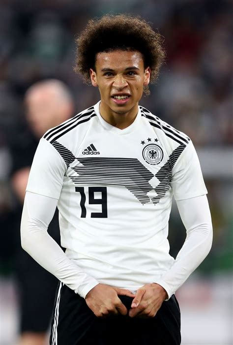 Leroy Sane of Germany reacts during the International Friendly match... | Leroy sané, Leroy ...