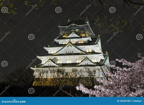 Osaka Castle Night View stock photo. Image of japanese - 53020782