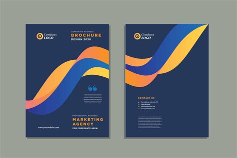 Business Brochure Cover Design or Annual Report and Company Profile Cover or Booklet and Catalog ...