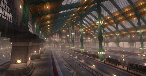 Functional Minecraft Train Station (inspired by la Gare du Nord) : r ...