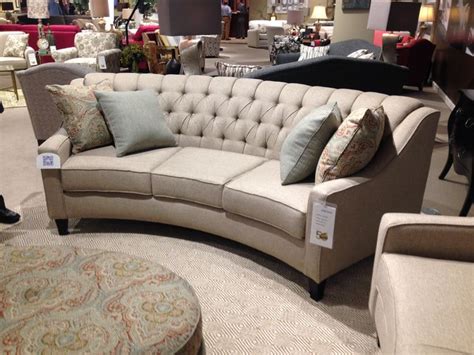 New curved sofa from England Furniture. Comes in 3 sizes! Highpoint ...