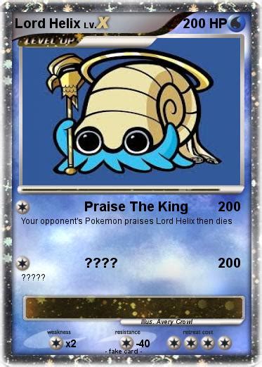 Pokémon Lord Helix 53 53 - Praise The King - My Pokemon Card