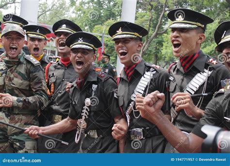 Indian Army Cadets Celebrate after Their Graduation Ceremony at the Indian Military Academy ...