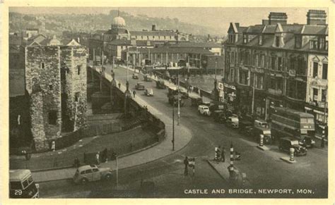 Newport Bridge and Castle from the Early 1900s | Newport, Newport ...