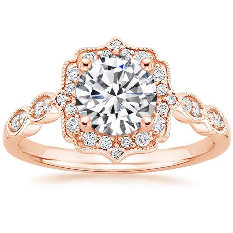 10 Heavenly Rose Gold Halo Engagement Rings - Brilliant Earth Blog