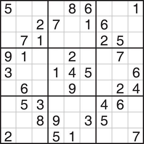 Easy Sudoku Free Printable