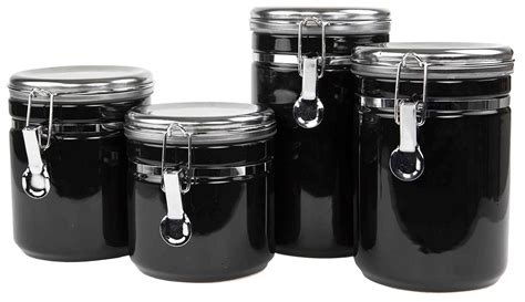 Best Black Canister Sets For Kitchen Counter – Home & Home