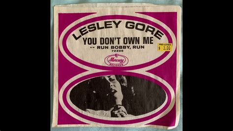 Lesley Gore You Don't Own Me 45 version - YouTube