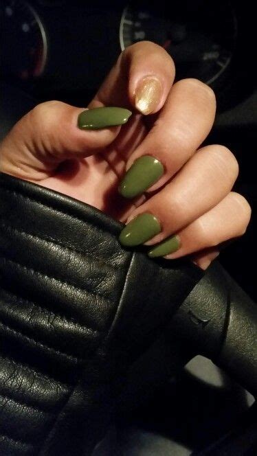 military green | Nail designs, Nail art, Nails