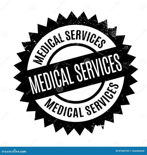 Medical Services Rubber Stamp Stock Vector - Illustration of advantage, employment: 87582703