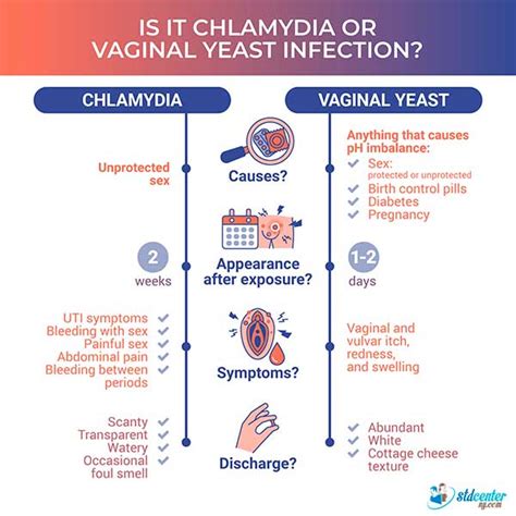 Comparing Chlamydia to Vaginal Yeast Infection – STDcenterNY