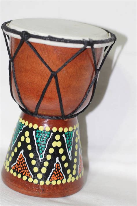 Drums & Percussion Musical Instruments & DJ West African Bongo Drum 15cm Djembe Drum with Hand ...