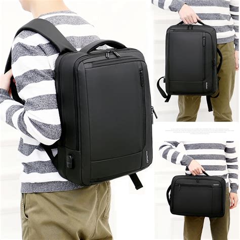 Business Men Backpack Bag 15.6inch Laptop Notebook Backpacks USB Large ...