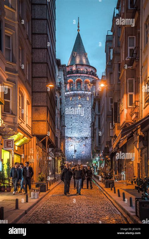 Galata Tower At Night