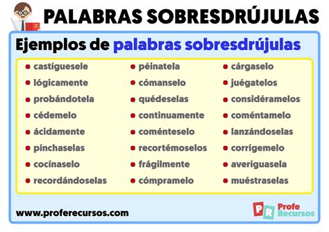 Palabras sobresdrújulas con acento