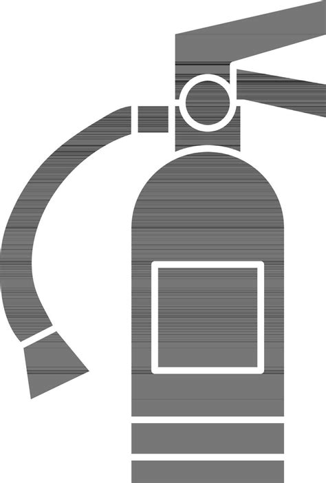 Fire Extinguisher Icon In black and white Color. 24471596 Vector Art at ...