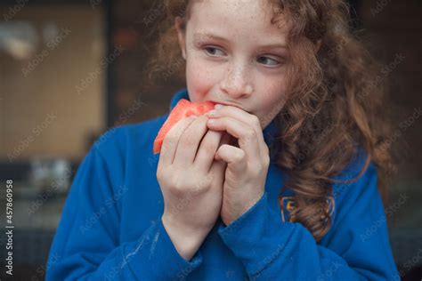 Healthy after school fruit snack Stock Photo | Adobe Stock