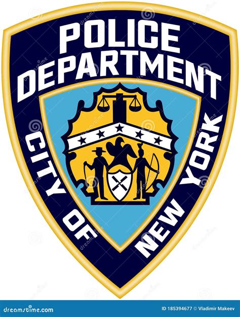 Emblem of the New York Police Department. USA Editorial Photography ...