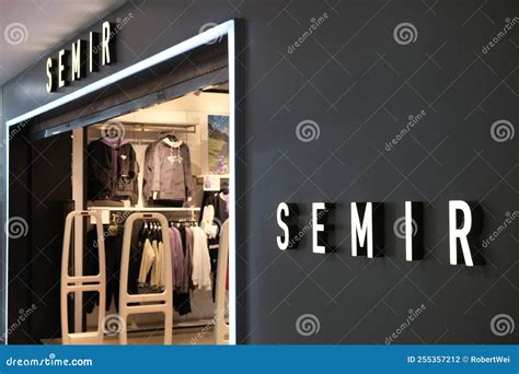 Semir clothing store sign editorial photography. Image of china - 255357212