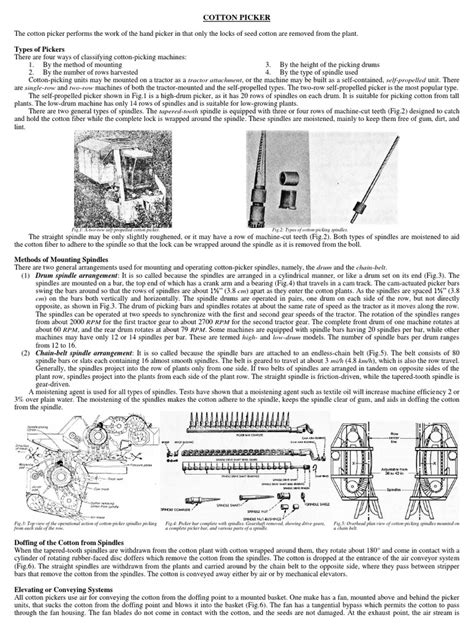 Types of Pickers: Cotton Picker | PDF | Tractor | Belt (Mechanical)