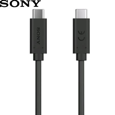 Official Sony USB 3.1 USB-C to USB-C Cable - Black