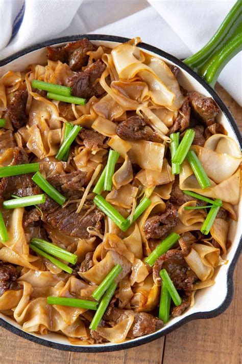 Beef Chow Fun is a popular Chinese (Cantonese) noodle dish with extra wide rice noodles ...